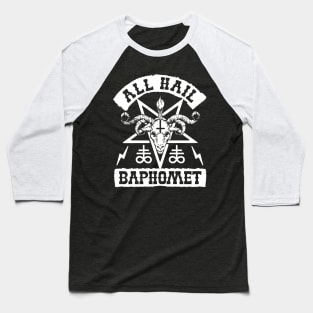 BAPHOMET THE GOAT HEAD GOD - AL HAIL BAPHOMET Baseball T-Shirt